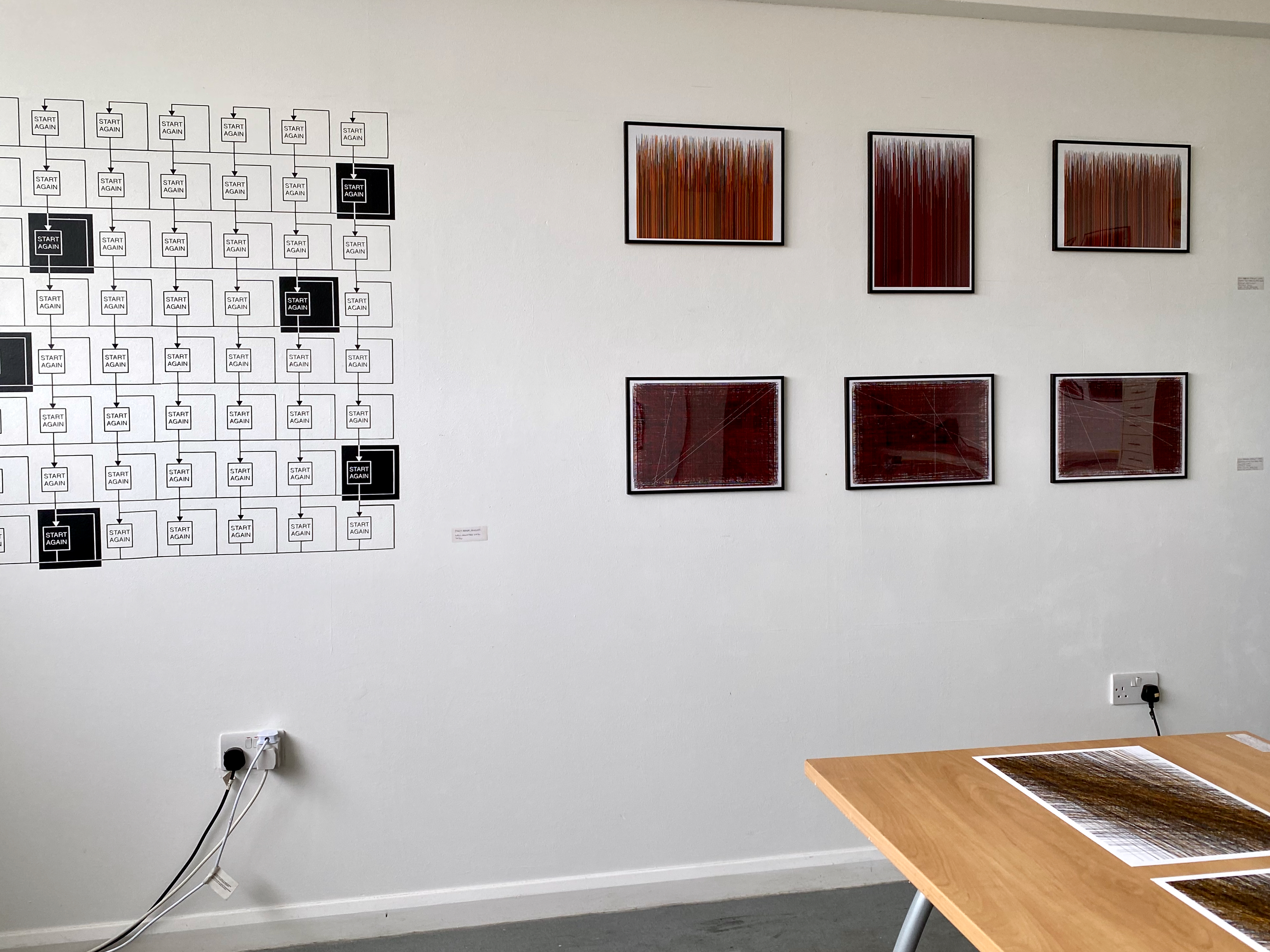 Philip Bradshaw, open studio installation view, 2024